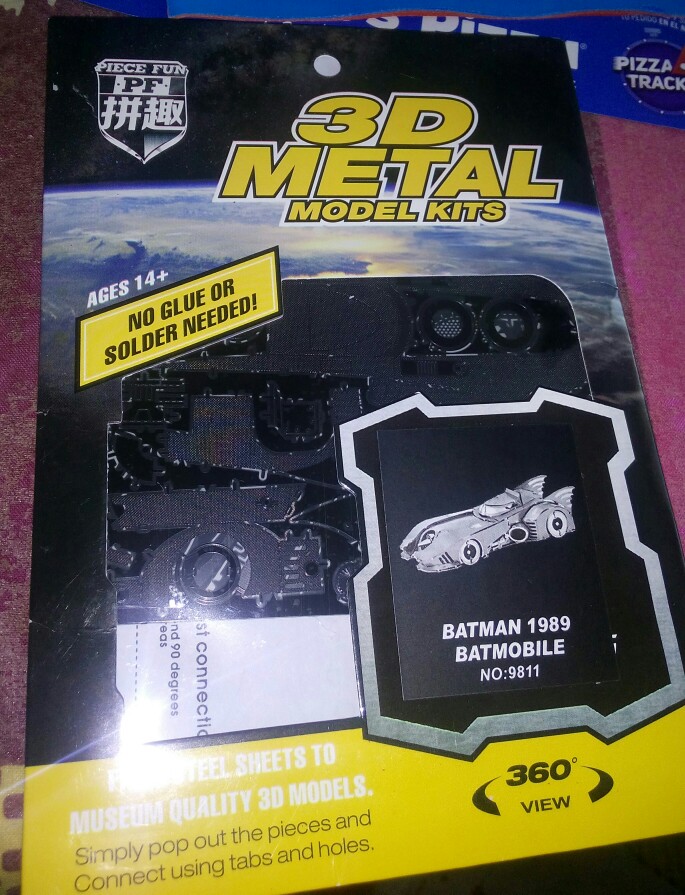 Piece Fun 3D Metal Puzzle marvel the avenger super hero robot BATMAN 1989 BATMOBILE BAT-SIGNAL Adult DIY model educational toy