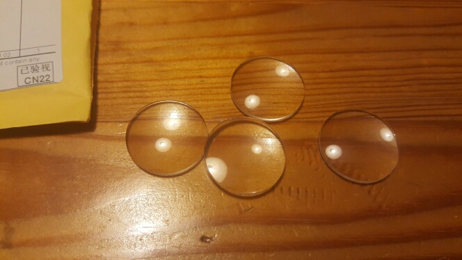 4PCS 25*45mm BiConvex Ultra Clear Lens for Google Cardboard 3D VR Glasses New