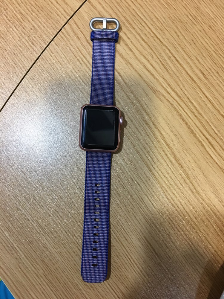 URVOI band for apple watch series 1 2 woven nylon strap for iwatch fabric-like feel wrist colorful pattern with classic buckle