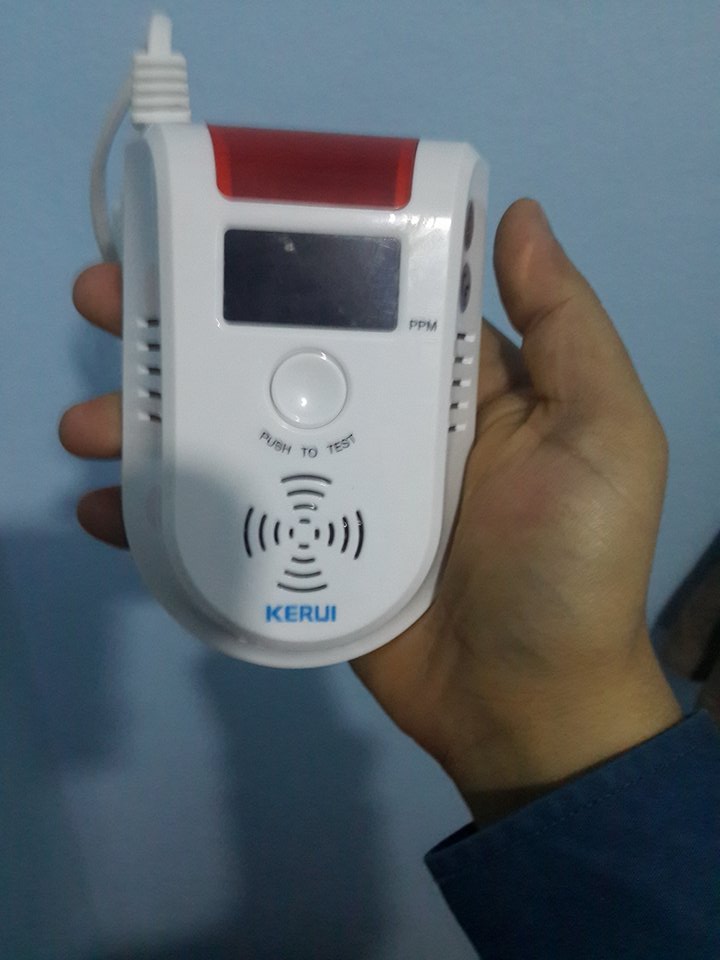 KERUI LPG GAS detector Wireless Digital LED Display Combustible Gas Detector For Home Alarm System