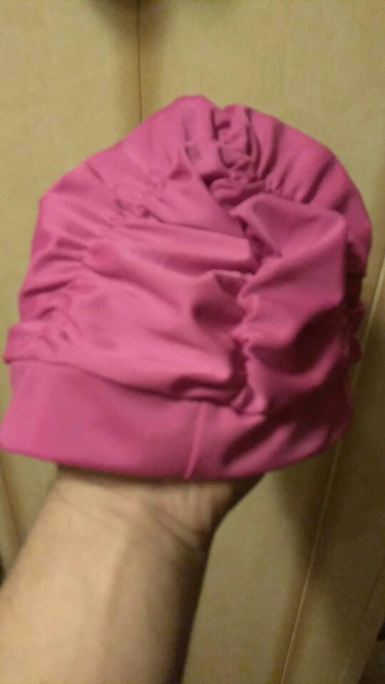 Sexy Womens Girls Drape Stretch Long Hair Swim Cap Hat Bathing Swimming Cap