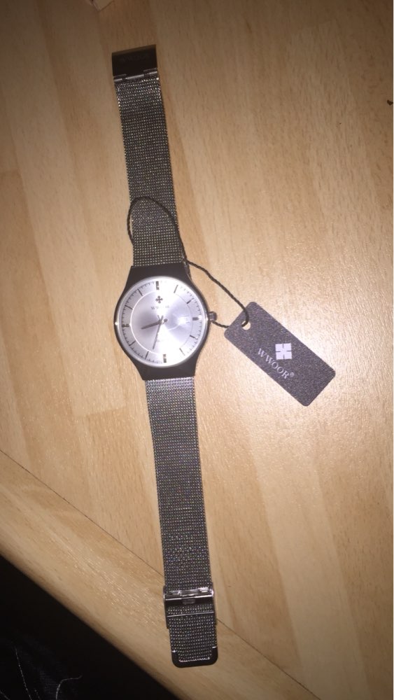 New Fashion top luxury brand WWOOR watches men quartz-watch stainless steel mesh strap ultra thin dial clock relogio masculino