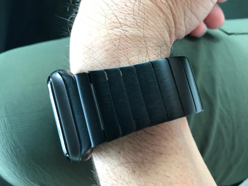 TOP Quality Link Bracelet For Apple Watch Band 42mm Black Silver Gold Stainless Steel Watchbands For iWatch Strap AWCSOB1L