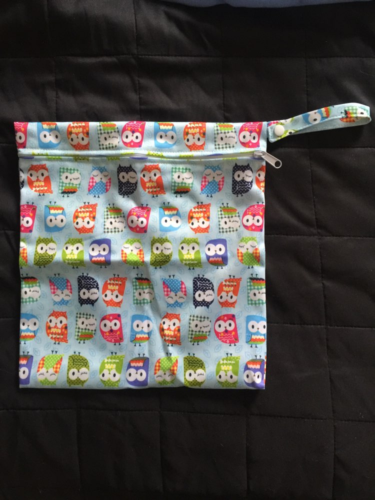 Waterproof Nappy Zipper Diaper Bag Washable Nappy Wet Dry Cloth A19249