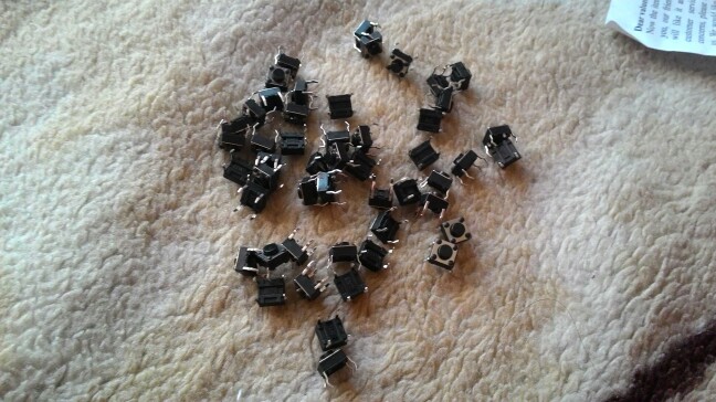 50pcs/lot 6x6x4.3MM 4PIN G89 Tactile Tact Push Button Micro Switch Direct Plug-in Self-reset DIP Top Copper Free Shipping
