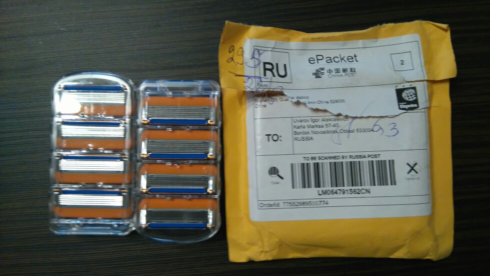8pcs/lot Blades Shaving Razor Blades for Men Gilett Fusion Power Shaver Blades gilletts Shaving Blades for Standard for RU&Eu US
