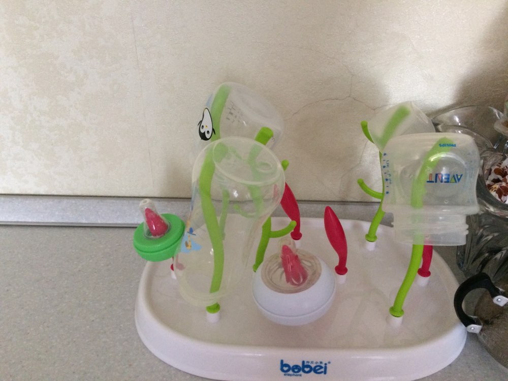 Bobei Elephant Baby Bottle Drying Rack Baby Bottle Rack Tree Stlye Cleaning Dryer Drainer