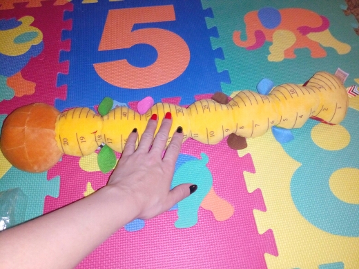 55cm soft Baby Toys Musical stuff Caterpillar with Ring Bell Cute Cartoon Animal Plush creative Doll Early Educational