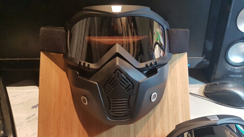 Hot Sales Modular Mask Detachable Goggles And Mouth Filter Perfect for Open Face Motorcycle Half Helmet or Vintage Helmets