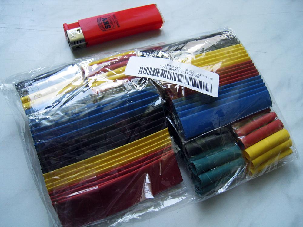 328Pcs 8 Sizes Multi Color Polyolefin 2:1 Halogen-Free Heat Shrink Tubing Tube Assortment Sleeving Wrap Tubes