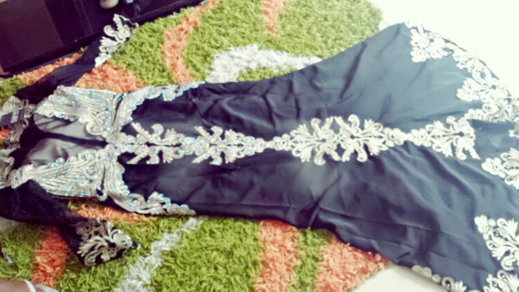 Black Crystal Beaded Long Lace Mermaid Prom Dresses 2016 Evening Gown Dresses Elegant Jersey Sleeveless robe de soiree