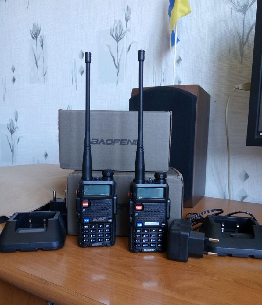 Baofeng UV-5R Ham radio Dual Band Radio 136-174Mhz & 400-520Mhz Walkie Talkie 5W Two Way Radio Station Car CB Radio uv5r (black)