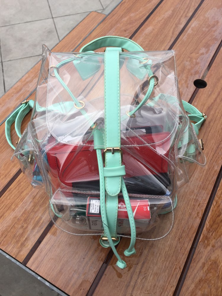 Women Backpack 2017 Summer Ladies Transparent Bag Casual Candy Backpacks PVC Shoulder Beach Bags Travel Bolos