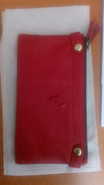 J.Quinn Women's Wallets Genuine Zipper Women Leather Wallet Calfskin Female Red Purse Luxury Brand Long Cow Ladies Purses Bifold