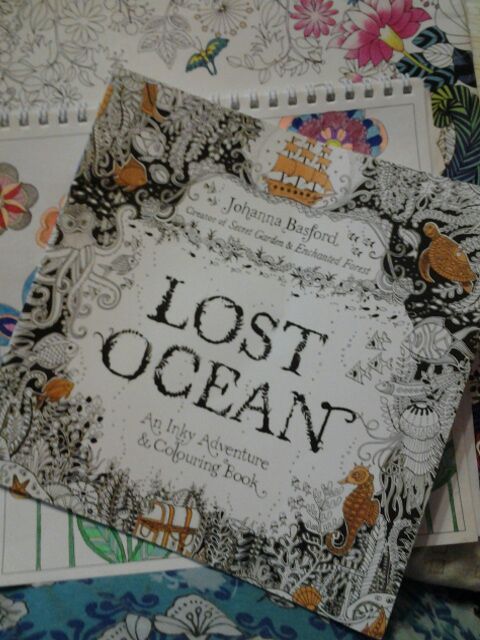 24 pages LOST OCEAN coloring book antistress for children adult relieve stress painting drawing secret garden colouring books