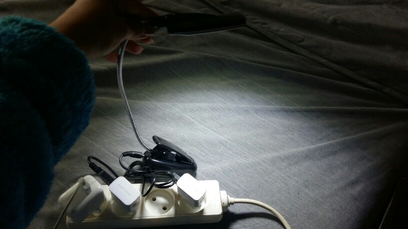 Pro Flexible USB / Battery Power 28 LED Light Clip-on Bed / Table / Desk Lamp