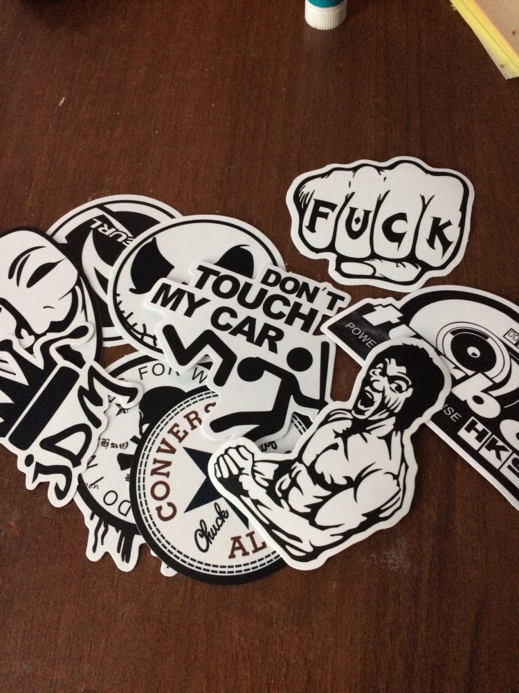 10pcs HOT SALE cool Stickers for Skateboard Laptop Luggage Snowboard Fridge Phone toy Styling Vinyl Decal home decor Stickers