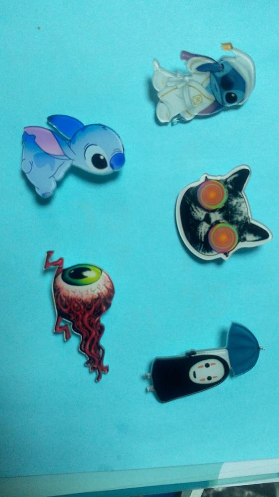 1 PCS Kawaii Cartoon Badges Acrylic Pin Badge Decoration Pins Brooch Backpack Broochs Decorative Brooches