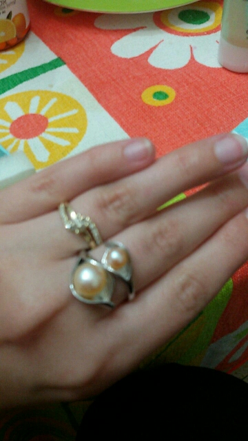FENASY bohemia 2016 New Double Pearl Ring  trendy freshwater Pearl Adjustable charms Rings for women pearl Jewelry aliexpress