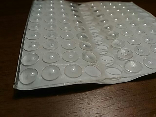 100PCS Self Adhesive Rubber Door Buffer Pad Clear Feet Semicircle Bumpers For Door Accessories