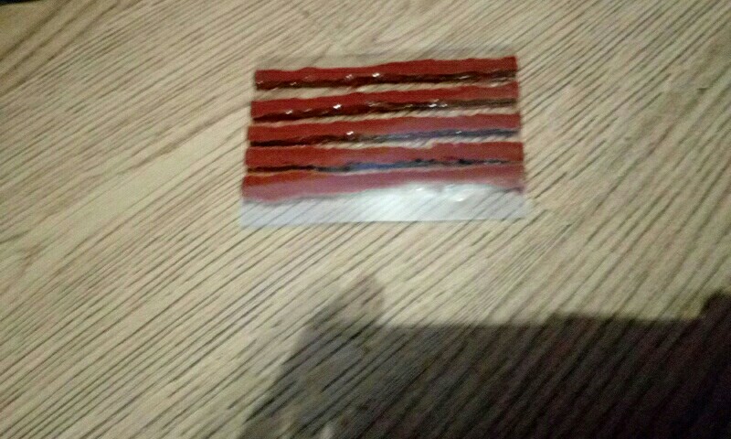 Super Sticky Bike car Motorcycle Tubeless Tyre Repairing Rubber Strips Tire Repair Strip Sealer 5pcs/lot