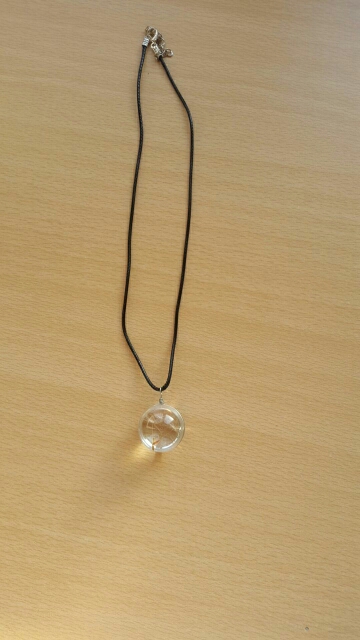 2016 Hot sale  Crystal Glass Ball Dandelion Necklace Long Strip Leather Chain Pendant Necklaces For Women Jewelry Gift