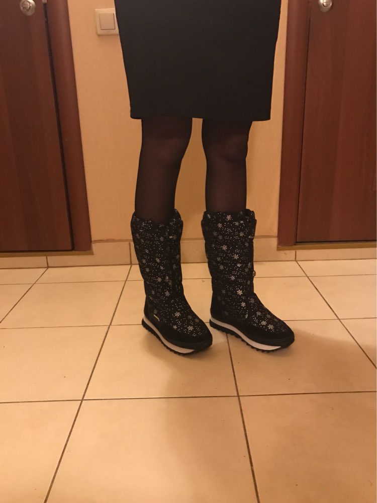 2016 new winter high women boots plush warm lady shoe plus size 35 to 42 easy wear zipper up girl white colour flower snow boots