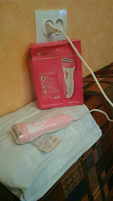electric removel women bikini lady Shaver hair trimmer kemei km3018 Rechargeable hair removal Shaving machine Wool professional