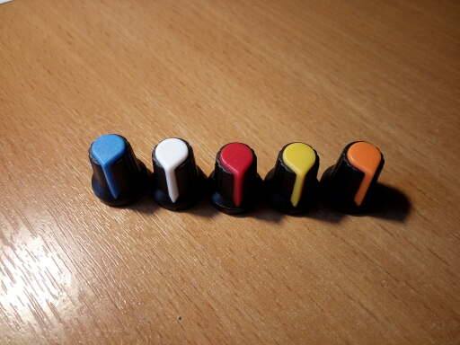5PCS/LOT WH148 knob 15X17mm plastic knob AG2 type potentiometer power amplifier knob 5 color