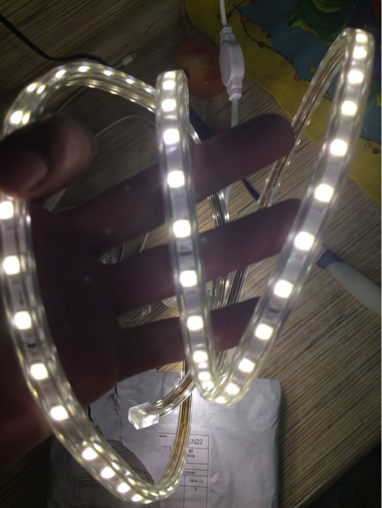 NEW AC 220V LED Strip SMD5050 Flexible LED Light 1M/2M/3M/4M/5M/10M 60leds/M Home Decoration Lamps Waterproof With EU Plug