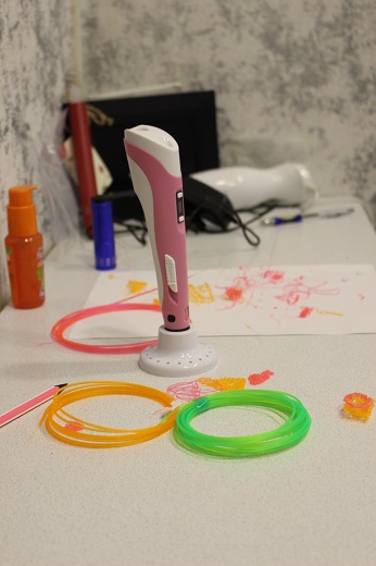 1.75mm ABS/PLA DIY 3D Printing Pen LED/LCD Screen 3D Pen Painting Pen+Filament+Adapter Creative Toy Gift For Kids Design Drawing