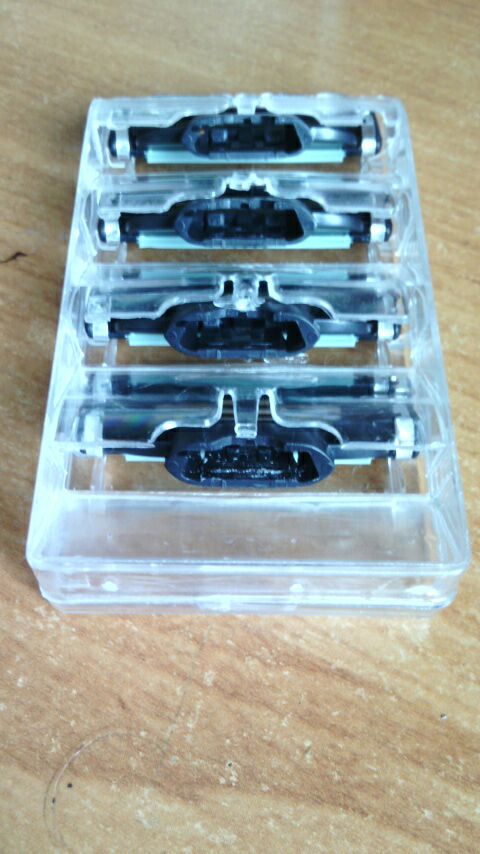2016 Free Shipping 4pcs/lot Blades Shaving Razor Blades for Men  Mache 3 Power Shaver Blades