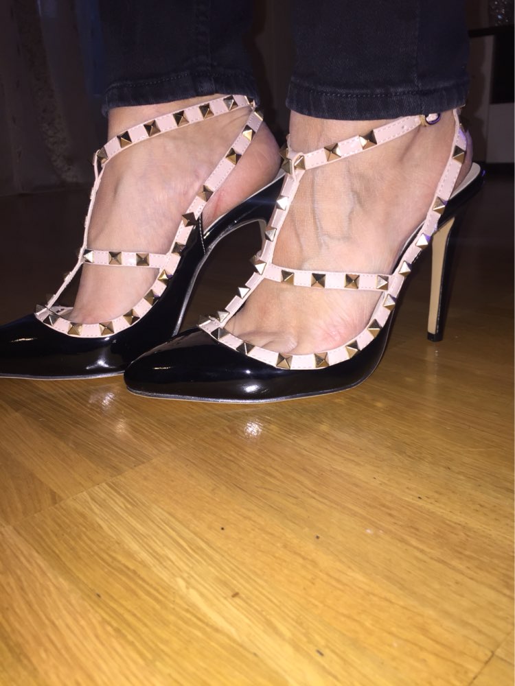 Hot Women Pumps Ladies Sexy Pointed Toe High Heels Fashion Buckle Studded Stiletto High Heel Sandals Shoes  BAOK-3be9