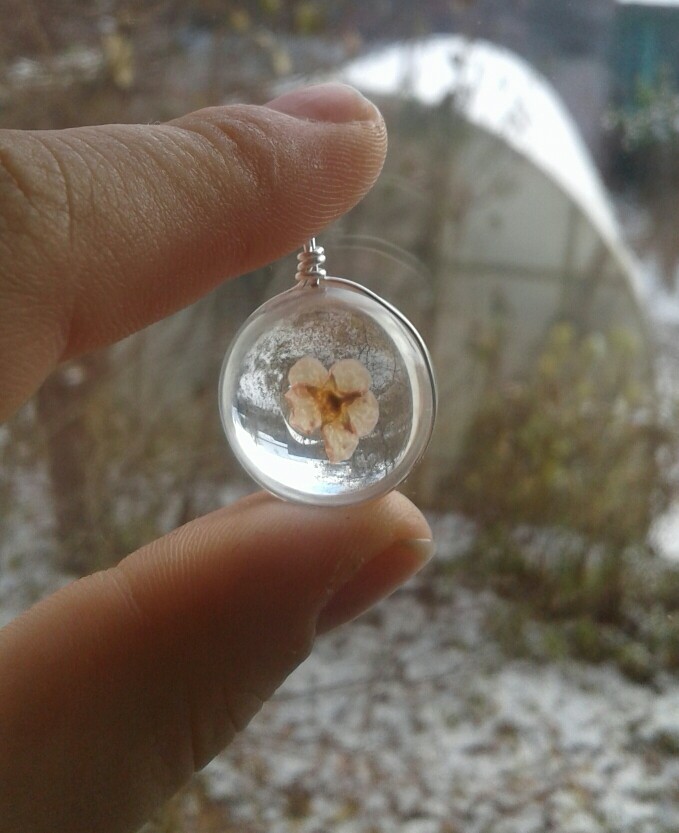 2016 necklace fashion jewelry crystal glass ball necklaces dandelion daffodils clover necklace pendant  for women gift