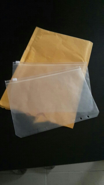 Transparent PVC Storage Bag for Traveler's Notebook Diary Day Planner Zipper Bag Business Cards, Notes Pouch,receipt Bag