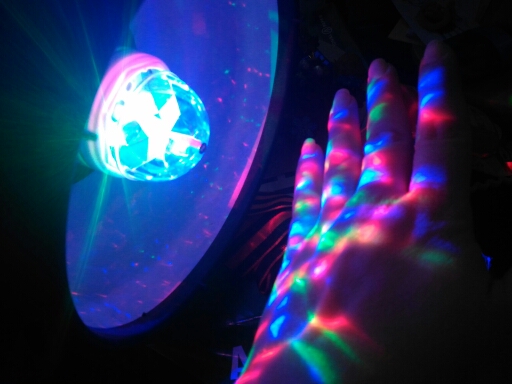 E27 3W Colorful Auto Rotating RGB LED Bulb Stage Light Party Lamp Disco for home decoration lighting lamps free shipping