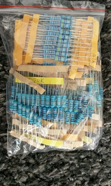 Total 300pcs 1% 1W Metal Film Resistor Assorted Kit 30Values*10pcs=300pcs (10 Ohm ~1M Ohm)
