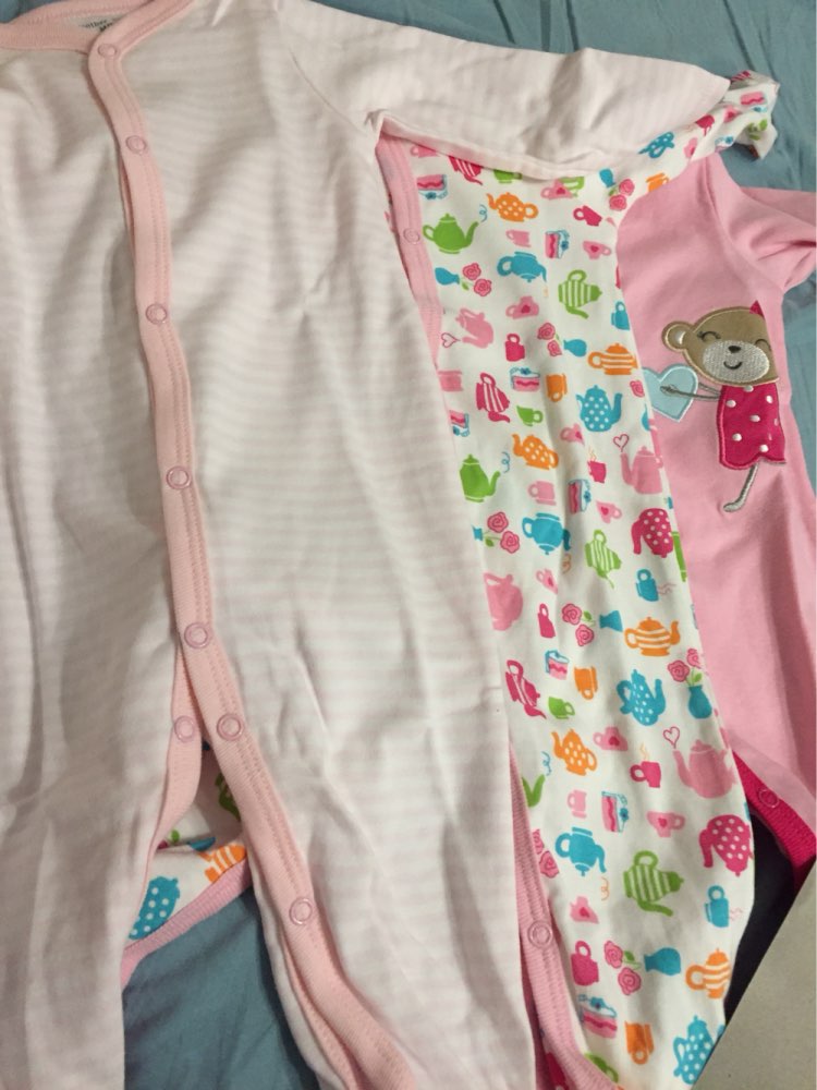 3 PCS Mother Nest Brand Baby Romper Long Sleeves 100% Cotton Baby Pajamas Cartoon Printed Newborn Baby Girls Boys Clothes