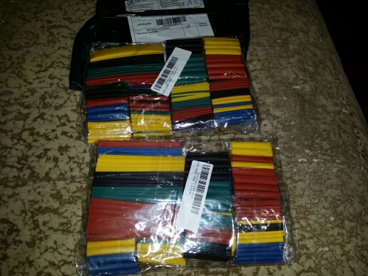 328Pcs 8 Sizes Multi Color SOLOOP Assortment Ratio 2:1 Heat Shrink Tubing Sleeving For Wrap 5 Colors Tube Sleeving Wrap Wire Kit