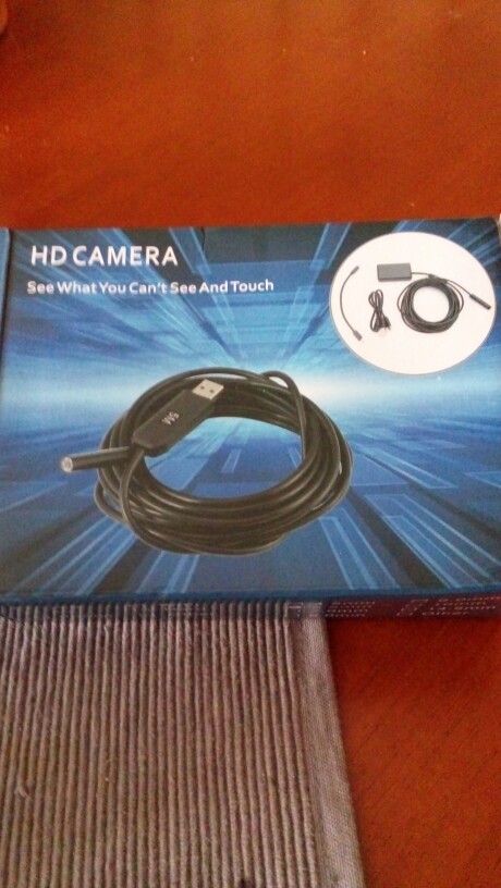 5.5mm 1M Cable Waterproof Endoscope Camera 6LED OTG USB Android Borescope Inspection Underwater Fishing For Windows PC