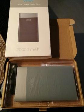 Vinsic Terminator P3 20000mAh Quick Charge 3.0 Power Bank QC3.0 2.4A Dual Output with Type C Port For Samsung, iPhone, Xiaomi