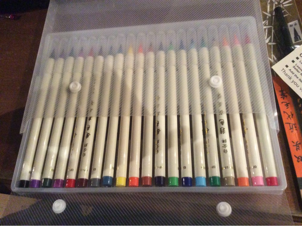 NEW  20 Colors Calligraphy Pens Soft Brush Marker  Watercolor Brush Marker Graffiti Manga Drawing Art Marker Fineliner Pen