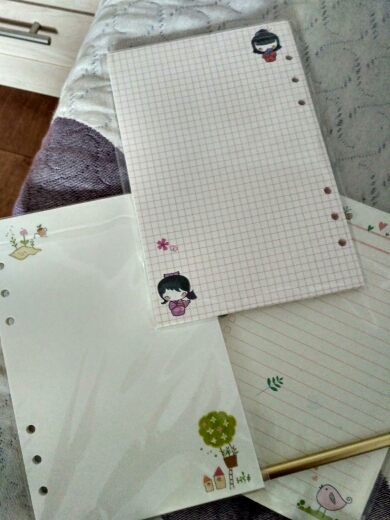 A5/A6 Cute Creative Colored Diario Binder Filler Paper Office School Stationery Planner Accessories Filler Paper For Filofax