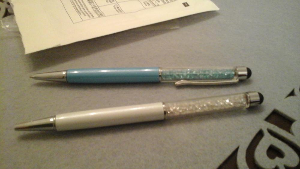 2 in 1 Crystal pen Metal Ballpoint Pen Stylus touch sceen pen For Office school Canetas Kawai Stationery crystal pendant gift