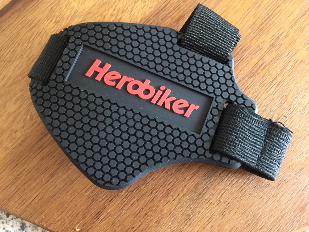 HEROBIKER Wear-resisting Rubber Motorcycle Gear Shift Pad Riding Shoes Scuff Mark Protector Motorbike Boots Cover Shifter Guards
