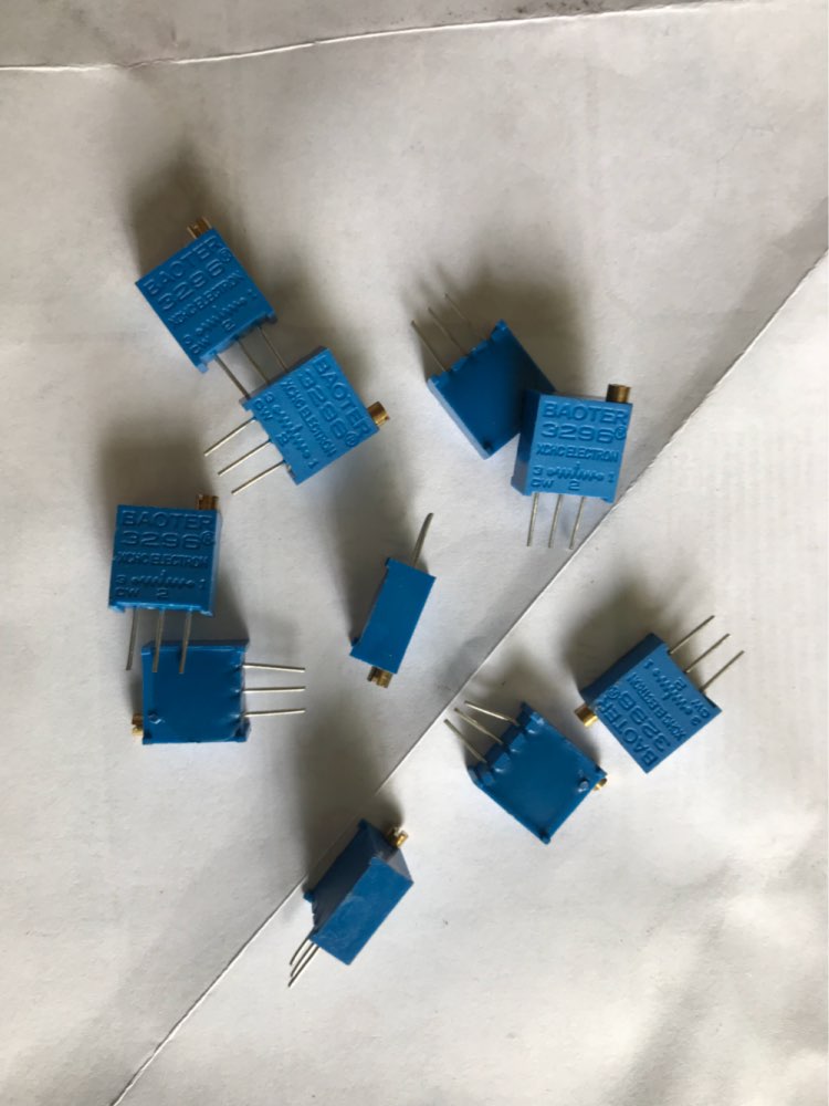 10Pcs/lot 3296W-1-103LF 3296W 103 10K ohm Top regulation Multiturn Trimmer Potentiometer High Precision Variable Resistor