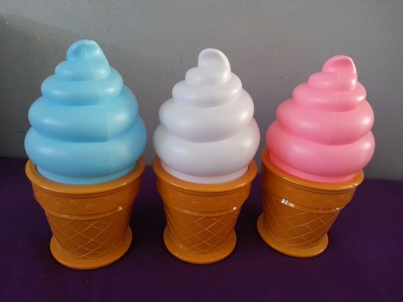 New Arrivals Novelty Ice Cream Cone Shaped Desk Table LED Lamp Atmosphere Night Light For Kid Children Decor Lights Bedroom lamp