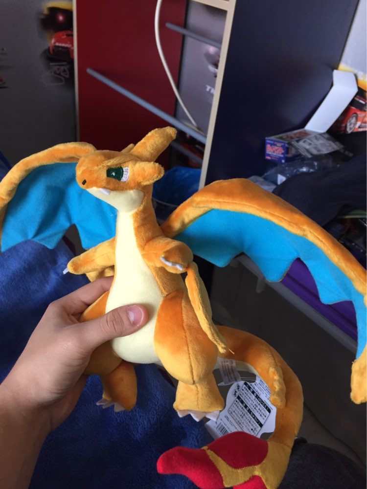 9"-10"  Go Plush Doll Stuffed Toy Mega Evolution X&Y Charizard Soft Stuffed Plush Doll Cartoon Firedragon Gift for Kid