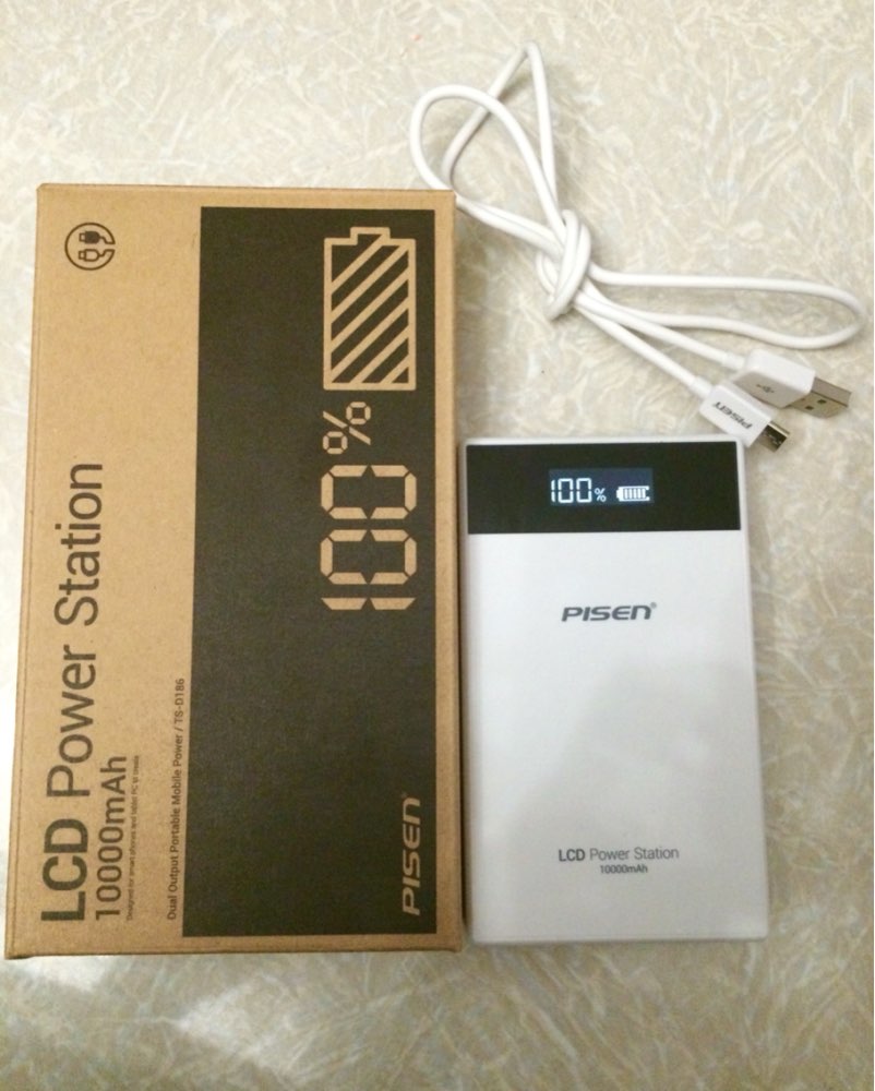 PISEN 10000mAh Powerbank Dual USB Ports 2A External Battery Portable Mobile Fast Charger 18650 Power Bank for iPhone 6s Xiaomi