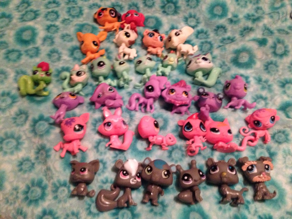 31Pcs/bag LPS Little Pet Shop Toys Littlest cartoon Animal cute Cat Dog loose Action Figures collection Kids Girl toys Gift